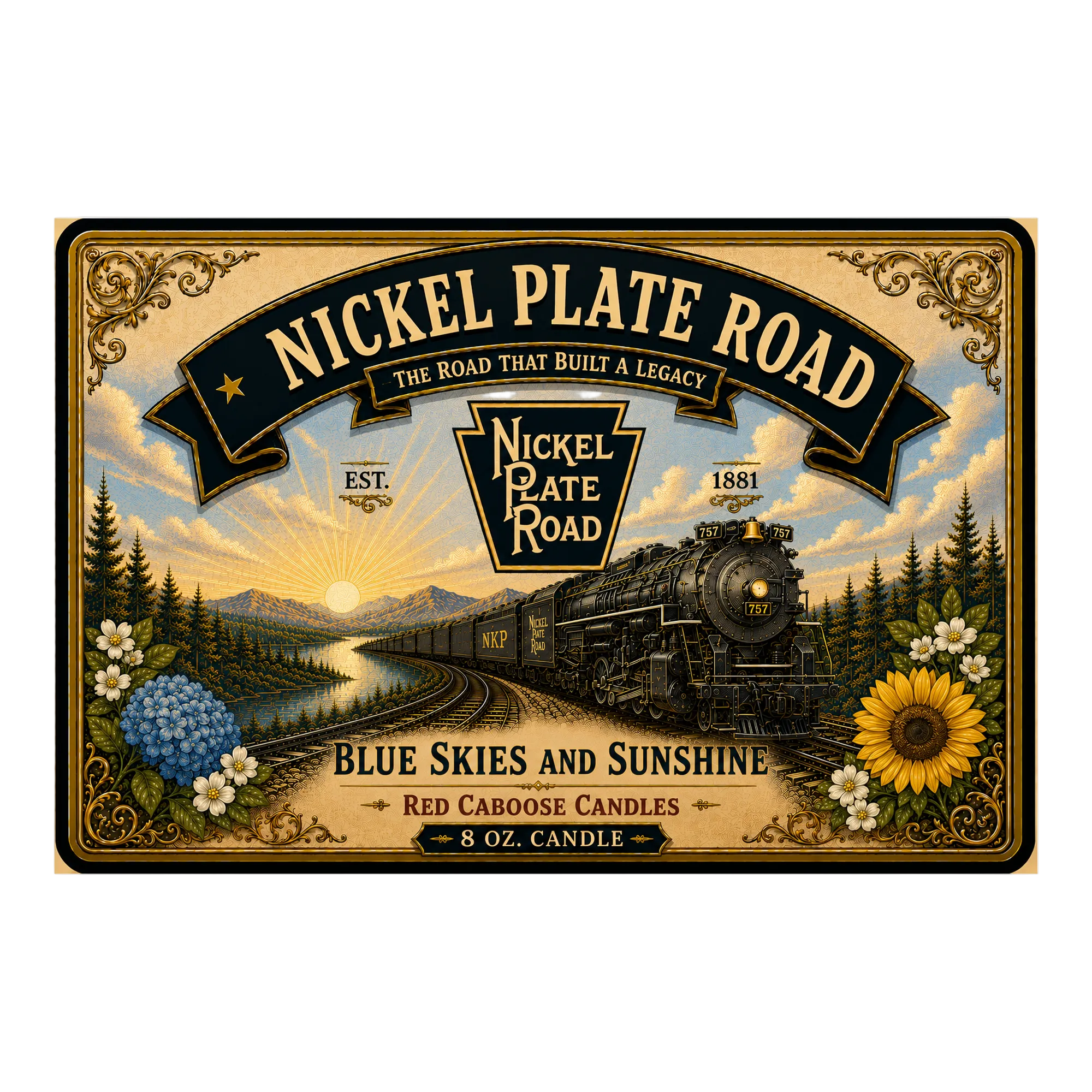 Nickel Plate Railroad #757 or #765 - Blue Skies & Sunshine